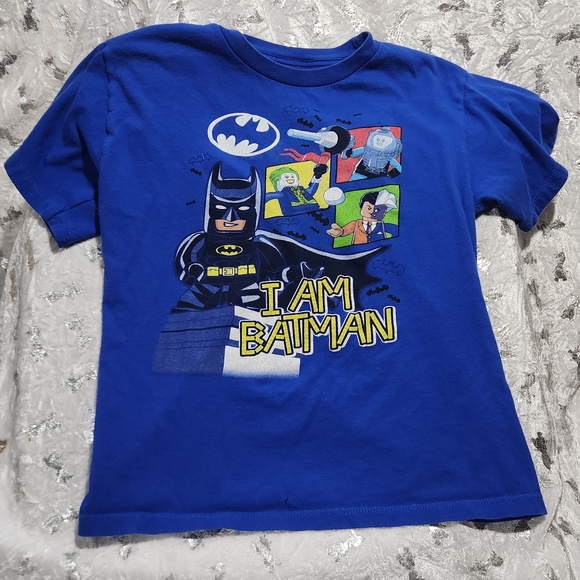 5/$15 DC Comics Youth(XL) Blue Lego Batman Shirt - Picture 4 of 4